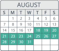 IM-ITE August 2022 Calendar