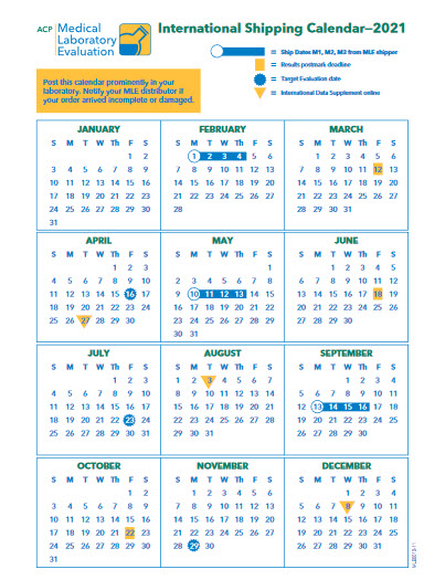 2021 MLE International Calendar